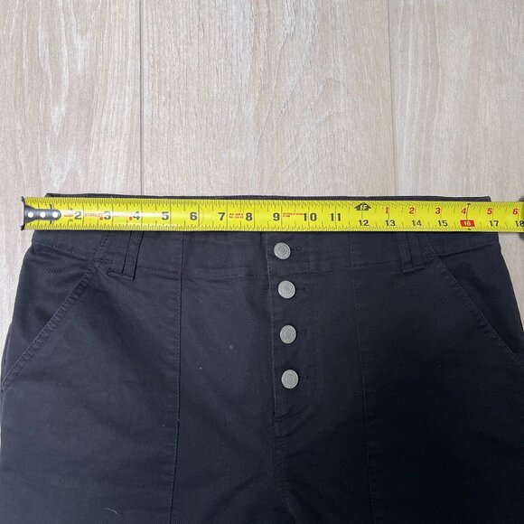 A.L.C. High Waist Black Pants with lace up bottoms. - Picture 8 of 8